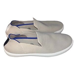 Rothy's Beige Neutral Slip On Sneaker Size 9 Comfy Washable Walking Comfort EUC